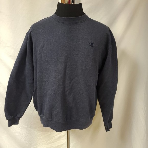 Champion Eco Authentic Mens XL Dark Grey Heavyweight embroidered Logo Sweatshirt - Picture 5 of 9